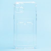 Чехол для Apple iPhone 14 Plus силиконовый с картхолдером <прозрачный> ― Оптовый PromiseMobile