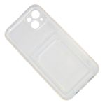 Чехол для Apple iPhone 14 Plus силиконовый с картхолдером №2 <прозрачный>