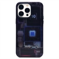 Чехол для Apple iPhone 14 Pro Max пластиковый (рис. 088) <фиолетовый> ― Оптовый PromiseMobile