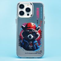 Чехол для Apple iPhone 14 Pro Max силиконовый (рис. 092/енот) <серый> ― Оптовый PromiseMobile