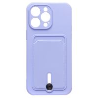 Чехол для Apple iPhone 14 Pro Max силиконовый с картхолдером №4 <фиолетовый> ― Оптовый PromiseMobile