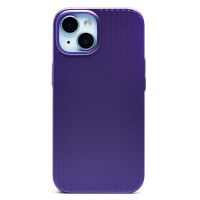 Чехол для Apple iPhone 15 пластиковый рифленый <фиолетовый> ― Оптовый PromiseMobile