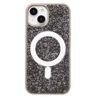 Чехол для Apple iPhone 15 пластиковый POSH SHINE кристаллы <серый> ― Оптовый PromiseMobile
