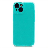 Чехол для Apple iPhone 15 силиконовый с блестками №3 <мятный> ― Оптовый PromiseMobile