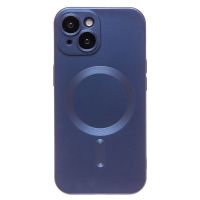 Чехол для Apple iPhone 15 силиконовый Matte MagSafe <темно-синий> ― Оптовый PromiseMobile