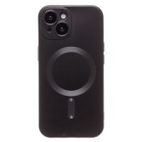 Чехол для Apple iPhone 15 силиконовый Matte MagSafe <черный> ― Оптовый PromiseMobile