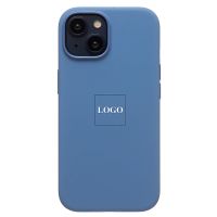 Чехол для Apple iPhone 15 силиконовый MagSafe (анимация работает) <голубой> (премиум) ― Оптовый PromiseMobile