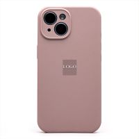 Чехол для Apple iPhone 15 силиконовый Soft Touch с закрытой камерой <бежевый> (премиум) ― Оптовый PromiseMobile