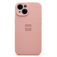 Чехол для Apple iPhone 15 силиконовый Soft Touch с закрытой камерой <розовый песок> (премиум) ― Оптовый PromiseMobile