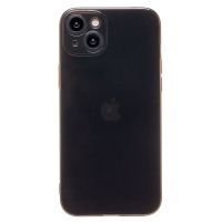 Чехол для Apple iPhone 15 Plus силиконовый ультратонкий <прозрачно-черный> ― Оптовый PromiseMobile