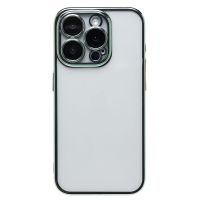 Чехол для Apple iPhone 15 Pro пластиковый с закрытой камерой <зеленый> ― Оптовый PromiseMobile