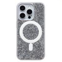 Чехол для Apple iPhone 15 Pro пластиковый POSH SHINE кристаллы <белый> ― Оптовый PromiseMobile