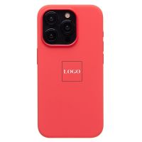 Чехол для Apple iPhone 15 Pro силиконовый MagSafe (анимация работает) <розово-оранжевый> (премиум) ― Оптовый PromiseMobile
