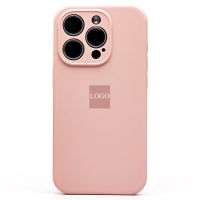 Чехол для Apple iPhone 15 Pro силиконовый Soft Touch с закрытой камерой <розовый песок> (премиум) ― Оптовый PromiseMobile