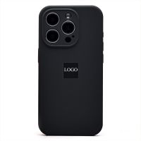 Чехол для Apple iPhone 15 Pro силиконовый Soft Touch с закрытой камерой <темно-серый> (премиум) ― Оптовый PromiseMobile