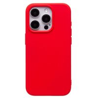 Чехол для Apple iPhone 15 Pro силиконовый Soft Touch 2 <красный> ― Оптовый PromiseMobile