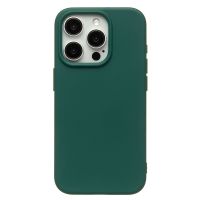 Чехол для Apple iPhone 15 Pro силиконовый Soft Touch 2 <темно-зеленый> ― Оптовый PromiseMobile