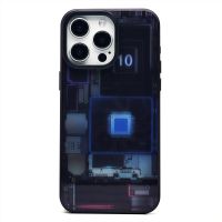 Чехол для Apple iPhone 15 Pro Max пластиковый (рис. 088) <фиолетовый> ― Оптовый PromiseMobile