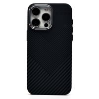 Чехол для Apple iPhone 15 Pro Max пластиковый Luxo Carbon (рис. 124) <черный> ― Оптовый PromiseMobile