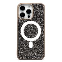 Чехол для Apple iPhone 15 Pro Max пластиковый POSH SHINE кристаллы <серый> ― Оптовый PromiseMobile