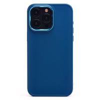 Чехол для Apple iPhone 15 Pro Max силиконовый матовый №6 <синий> ― Оптовый PromiseMobile