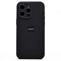 Чехол для Apple iPhone 15 Pro Max силиконовый Soft Touch с закрытой камерой <темно-серый> (премиум) ― Оптовый PromiseMobile