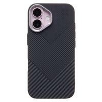 Чехол для Apple iPhone 16 пластиковый Luxo Carbon (рис. 124) <черный> ― Оптовый PromiseMobile