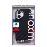 Чехол для Apple iPhone 16 пластиковый Luxo Carbon (рис. 124) <черный>