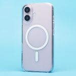 Чехол для Apple iPhone 16 пластиковый MagSafe Сlear Сase <прозрачный> (премиум)