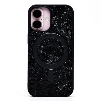 Чехол для Apple iPhone 16 пластиковый POSH SHINE кристаллы <черный> ― Оптовый PromiseMobile
