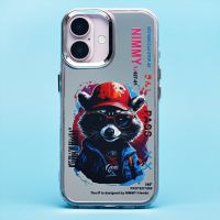 Чехол для Apple iPhone 16 силиконовый (рис. 092/енот) <прозрачный> ― Оптовый PromiseMobile