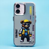 Чехол для Apple iPhone 16 силиконовый (рис. 092/мишка) <прозрачный> ― Оптовый PromiseMobile