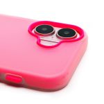 Чехол для Apple iPhone 16 силиконовый матовый №10 <розовый>