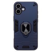 Чехол для Apple iPhone 16 Plus силиконовый противоударный с кольцом <синий> ― Оптовый PromiseMobile