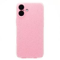 Чехол для Apple iPhone 16 Plus силиконовый с блестками №3 <светло-розовый> ― Оптовый PromiseMobile