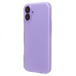 Чехол для Apple iPhone 16 Plus силиконовый с блестками №3 <светло-фиолетовый>