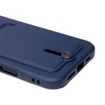 Чехол для Apple iPhone 16 Plus силиконовый с картхолдером №4 <темно-синий>