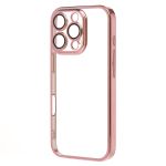 Чехол для Apple iPhone 16 Pro пластиковый с закрытой камерой <розовое золото>