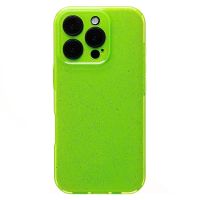 Чехол для Apple iPhone 16 Pro силиконовый с блестками №3 <светло-зеленый> ― Оптовый PromiseMobile