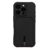 Чехол для Apple iPhone 16 Pro силиконовый с картхолдером №4 <черный> ― Оптовый PromiseMobile