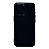 Чехол для Apple iPhone 16 Pro силиконовый ультратонкий <прозрачно-черный> ― Оптовый PromiseMobile