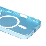 Чехол для Apple iPhone 16 Pro силиконовый Matte MagSafe <голубой>
