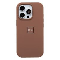 Чехол для Apple iPhone 16 Pro силиконовый Soft Touch <коричневый> (премиум) ― Оптовый PromiseMobile