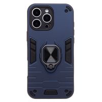 Чехол для Apple iPhone 16 Pro Max силиконовый противоударный с кольцом <синий> ― Оптовый PromiseMobile