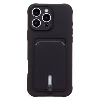 Чехол для Apple iPhone 16 Pro Max силиконовый с картхолдером №4 <черный> ― Оптовый PromiseMobile