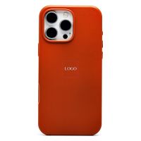 Чехол для Apple iPhone 16 Pro Max экокожа MagSafe <оранжевый> (премиум) ― Оптовый PromiseMobile