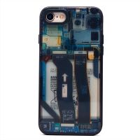 Чехол для Apple iPhone 7, 8, SE 2020, SE 2022 пластиковый (рис. 088) <голубой> ― Оптовый PromiseMobile