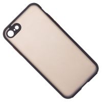 Чехол для Apple iPhone 7, 8, SE 2020, SE 2022 пластиковый с окантовкой <черный> ― Оптовый PromiseMobile