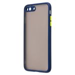 Чехол для Apple iPhone 7 Plus, 8 Plus пластиковый с окантовкой <темно-синий>