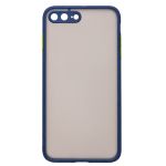 Чехол для Apple iPhone 7 Plus, 8 Plus пластиковый с окантовкой <темно-синий>